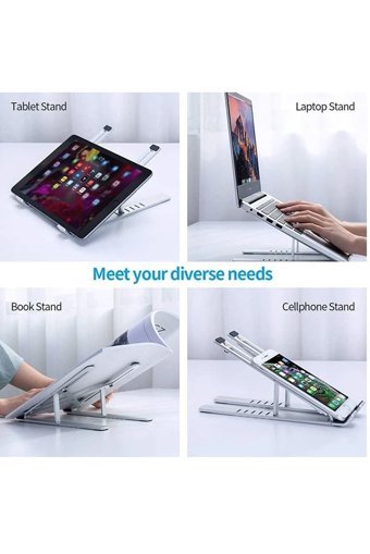Wınbest Katlanabilir Alüminyum Dikey Ayarlanabilir Taşınabilir Ayaklı Hareketli Laptop Standı