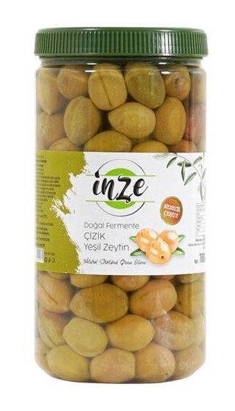 İnze Çizik Yeşil Zeytin 1 kg
