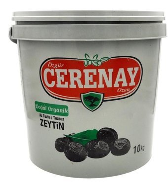 Cerenay Zeytincilik Az Tuzlu Sele Siyah Zeytin 10 kg