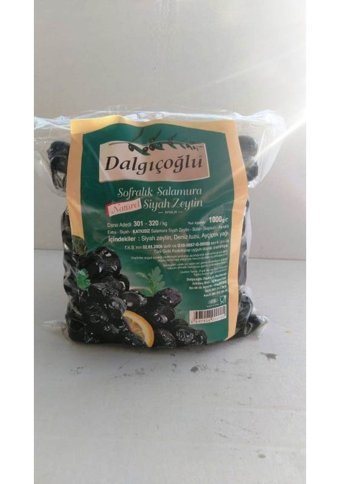 Dalgıçoğlu Az Tuzlu Siyah Zeytin Paket 1 kg
