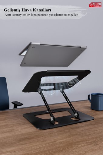 Jön Metal Katlanabilir Metal Dikey Ayarlanabilir Taşınabilir Laptop Standı