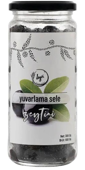 İlya Organik Sele Siyah Zeytin 300 gr