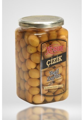 Yeşim Çizik Yeşil Zeytin 400 gr