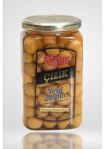 Yeşim Çizik Yeşil Zeytin 400 gr