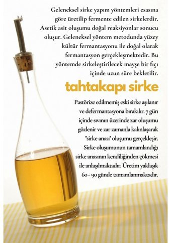 Tahtakapı Enginar Sirke 5 lt