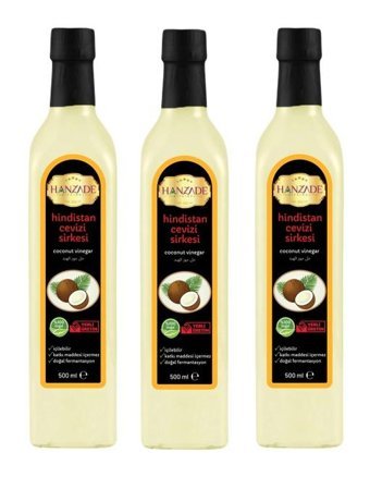 Hanzade Bitkisel Hindistan Cevizi Sirke 3x500 ml