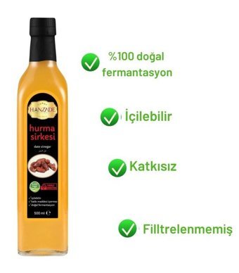 Hanzade Bitkisel Hurma Sirke 2x500 ml