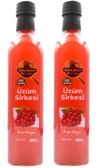 Tarihi Sultan Ahmet Baharatçısı Üzüm Sirke 2x500 ml