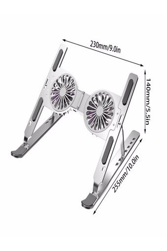 Çelikwork Katlanabilir Alüminyum Dikey Ayarlanabilir Soğutuculu Taşınabilir Ayaklı Hareketli RGB Laptop Standı