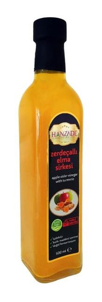 Hanzade Bitkisel Elma - Zerdeçal Sirke 3x500 ml