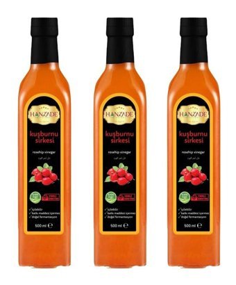 Hanzade Bitkisel Kuşburnu Sirke 3x500 ml