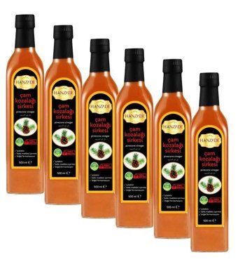 Hanzade Bitkisel Kozalak Sirke 6x500 ml