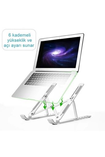Paleon Katlanabilir Alüminyum Dikey Ayarlanabilir Taşınabilir Ayaklı Hareketli Laptop Standı