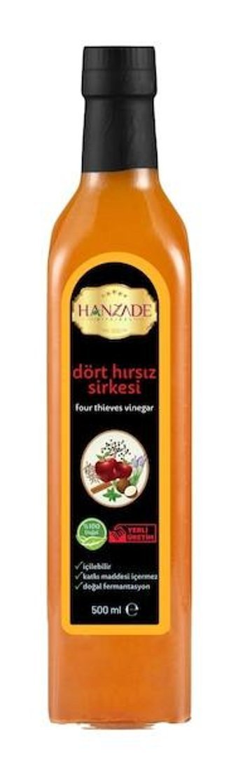 Hanzade Bitkisel Dört Hırsız Sirke 500 ml