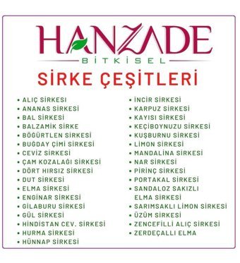Hanzade Bitkisel Alıç - Elma Sirke 500 ml