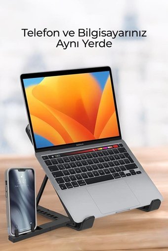Mujgan Katlanabilir Plastik Dikey Ayarlanabilir Taşınabilir Ayaklı Hareketli Laptop Standı