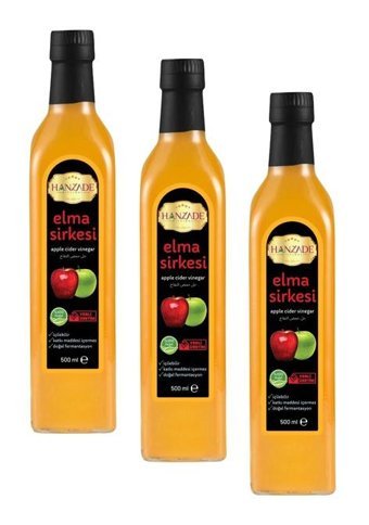 Hanzade Bitkisel Elma Sirke 3x500 ml
