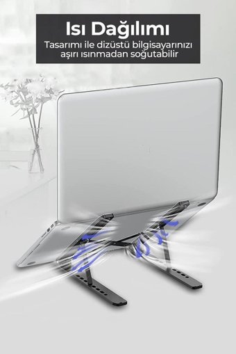 Mujgan Katlanabilir Plastik Dikey Ayarlanabilir Taşınabilir Ayaklı Hareketli Laptop Standı