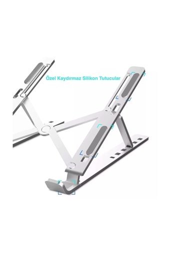 Teknosepetim Katlanabilir Metal Dikey Ayarlanabilir Taşınabilir Ayaklı Hareketli Laptop Standı