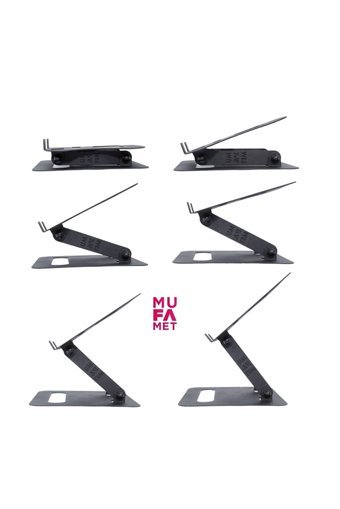 Mufamet Katlanabilir Metal Dikey Ayarlanabilir Taşınabilir Ayaklı Hareketli Laptop Standı