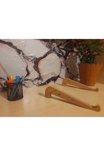 Azat Karoser Ahşap Taşınabilir Laptop Standı