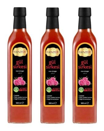 Hanzade Bitkisel Gül Sirke 3x500 ml