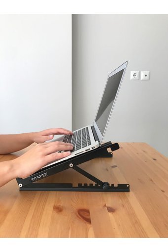 Yumer Katlanabilir Çelik Dikey Ayarlanabilir Taşınabilir Ayaklı Hareketli Laptop Standı