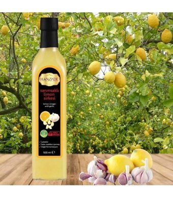 Hanzade Bitkisel Limon - Sarımsak Sirke 6x500 ml