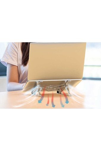 Technomen Katlanabilir Metal Dikey Ayarlanabilir Taşınabilir Ayaklı Hareketli Laptop Standı