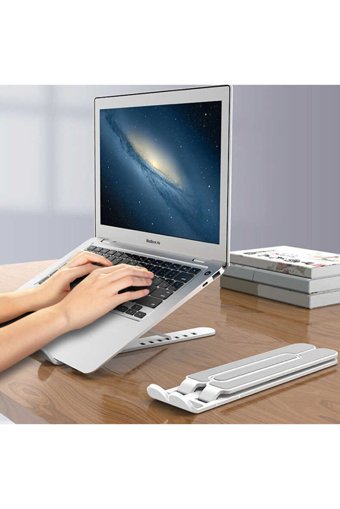 Canpay Katlanabilir Alüminyum Dikey Ayarlanabilir Taşınabilir Ayaklı Laptop Standı