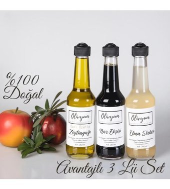 Olivyum İç ve Dış Ticaret Elma Sirke 3x250 ml