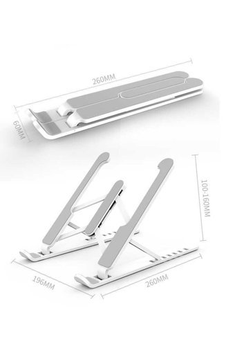Canpay Katlanabilir Alüminyum Dikey Ayarlanabilir Taşınabilir Ayaklı Laptop Standı