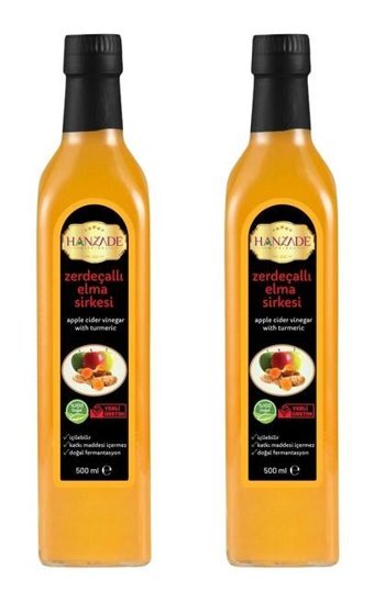 Hanzade Bitkisel Elma - Zerdeçal Sirke 2x500 ml