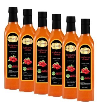 Hanzade Bitkisel Kuşburnu Sirke 6x500 ml