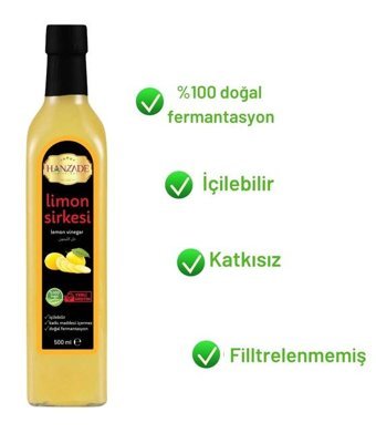 Hanzade Bitkisel Limon Sirke 6x500 ml