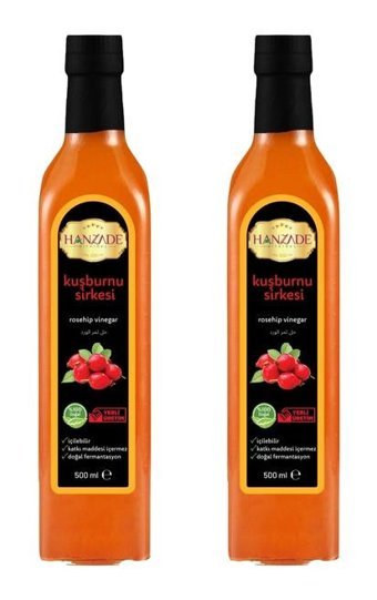 Hanzade Bitkisel Kuşburnu Sirke 2x500 ml