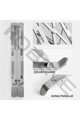 Robeve Katlanabilir Alüminyum Dikey Ayarlanabilir Taşınabilir Ayaklı Hareketli Laptop Standı