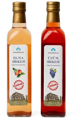 Anatolia Lezzetleri Elma - Üzüm Sirke 2x500 ml