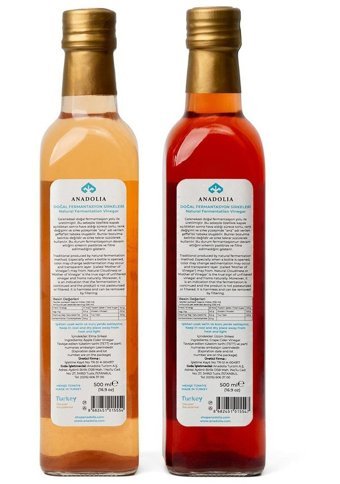 Anatolia Lezzetleri Elma - Üzüm Sirke 2x500 ml