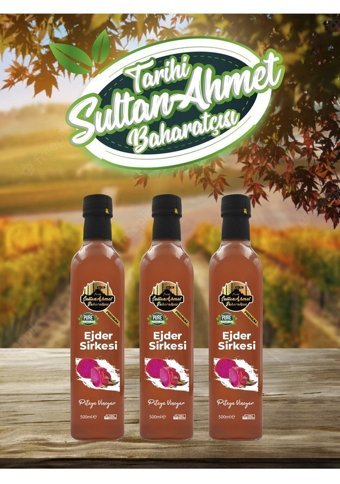 Tarihi Sultan Ahmet Baharatçısı Ejder Meyvesi Sirke 3x500 ml