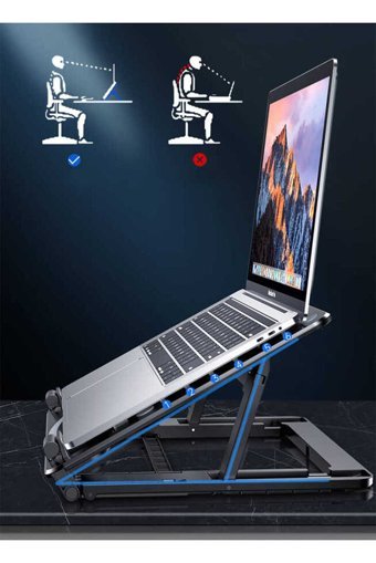One Depot Only For Quality Life Katlanabilir Plastik Dikey Ayarlanabilir Soğutuculu Taşınabilir Ayaklı Hareketli Laptop Standı