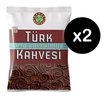 Kahve Dünyası Sade Orta Kavrulmuş Türk Kahvesi 2x100 gr