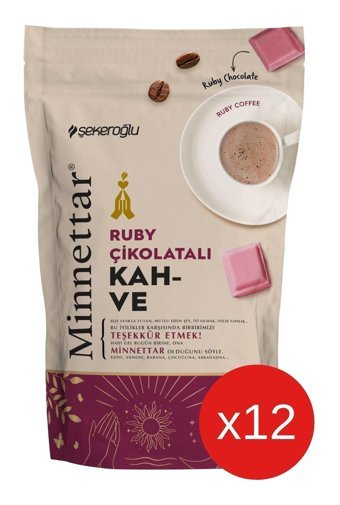Şekeroğlu Minnettar Çikolatalı Türk Kahvesi 12x165 gr