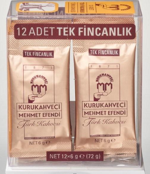 Kurukahveci Mehmet Efendi Sade Türk Kahvesi 48x6 gr