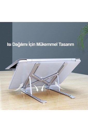Torima Katlanabilir Alüminyum Dikey Ayarlanabilir Taşınabilir Ayaklı Hareketli Laptop Standı