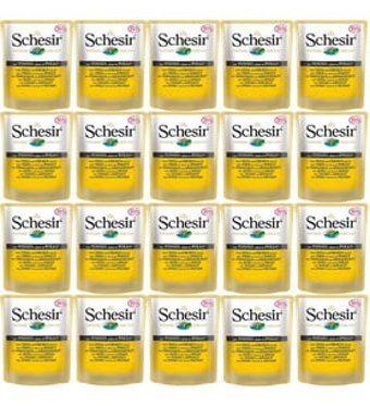Schesir Pouch Yetişkin Tavuk-Ton Balığı Yaş Kedi Maması 100 gr