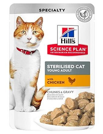 Hill's Yetişkin Tavuklu Yaş Kedi Maması 12x85 gr