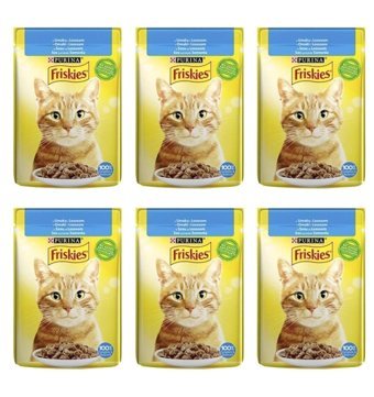 Friskies Yetişkin Somon Soslu Yaş Kedi Maması 6x85 gr