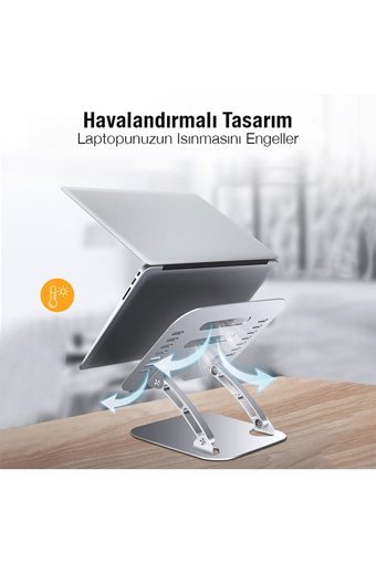 Westus C6 Katlanabilir Alüminyum Dikey Ayarlanabilir Taşınabilir Laptop Standı