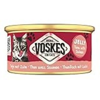 Voskes Yetişkin Somon-Ton Balığı Jöleli Yaş Kedi Maması 85 gr